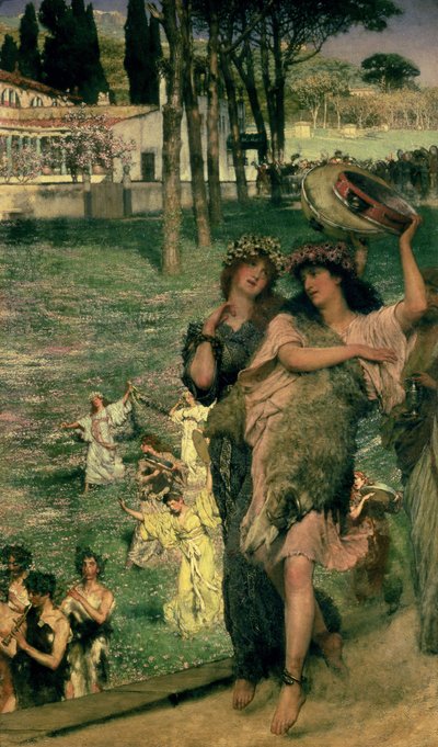 On the Road to the Temple of Ceres: A Spring Festival, 1879 by Lawrence Alma Tadema